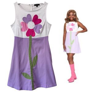 Smak Parlour Mod Hippie Flower Mini Dress Vintage Inspired Mod Retro Small New